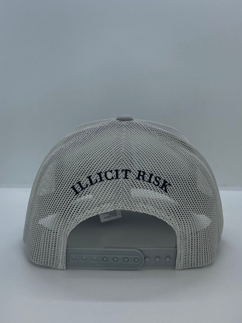 Grey-Pink Trucker Cap