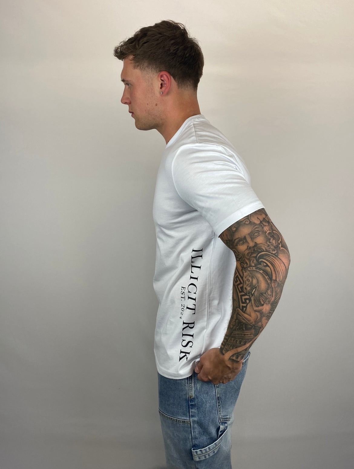 illicit risk white T-shirt