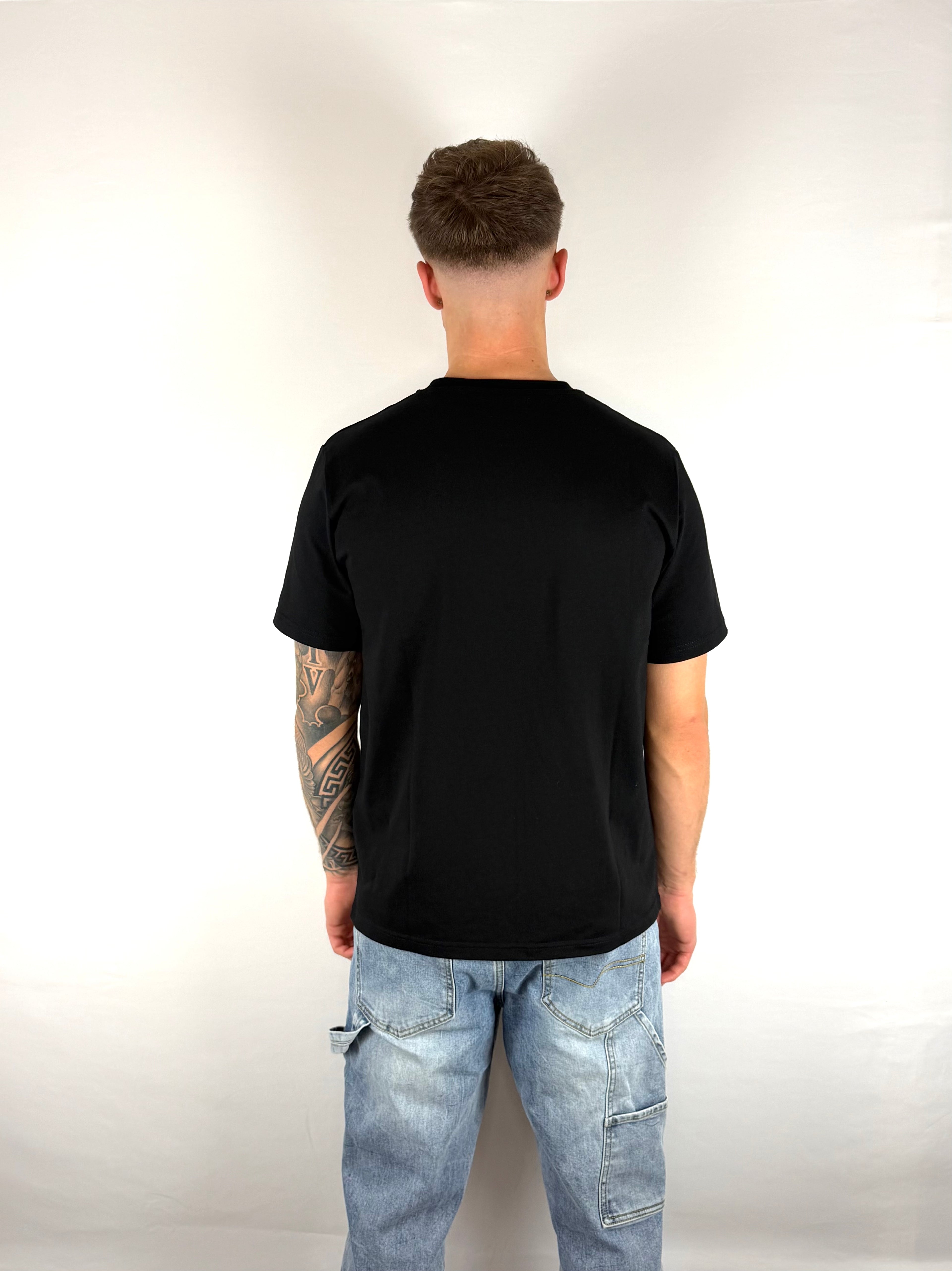 Black Embroidered T-Shirt
