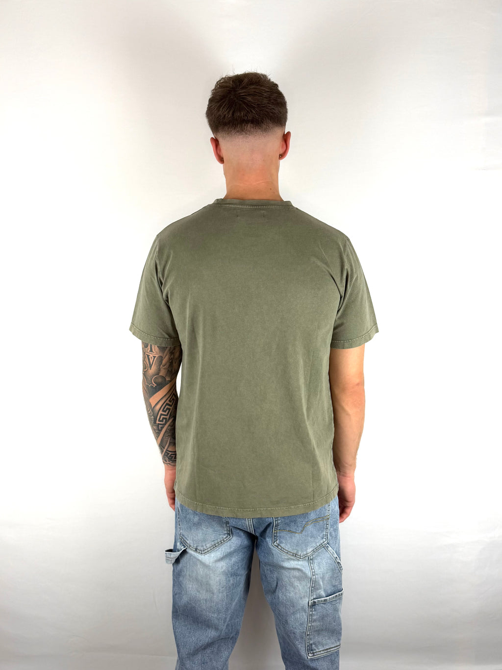 Vintage Olive Embroidered T-Shirt