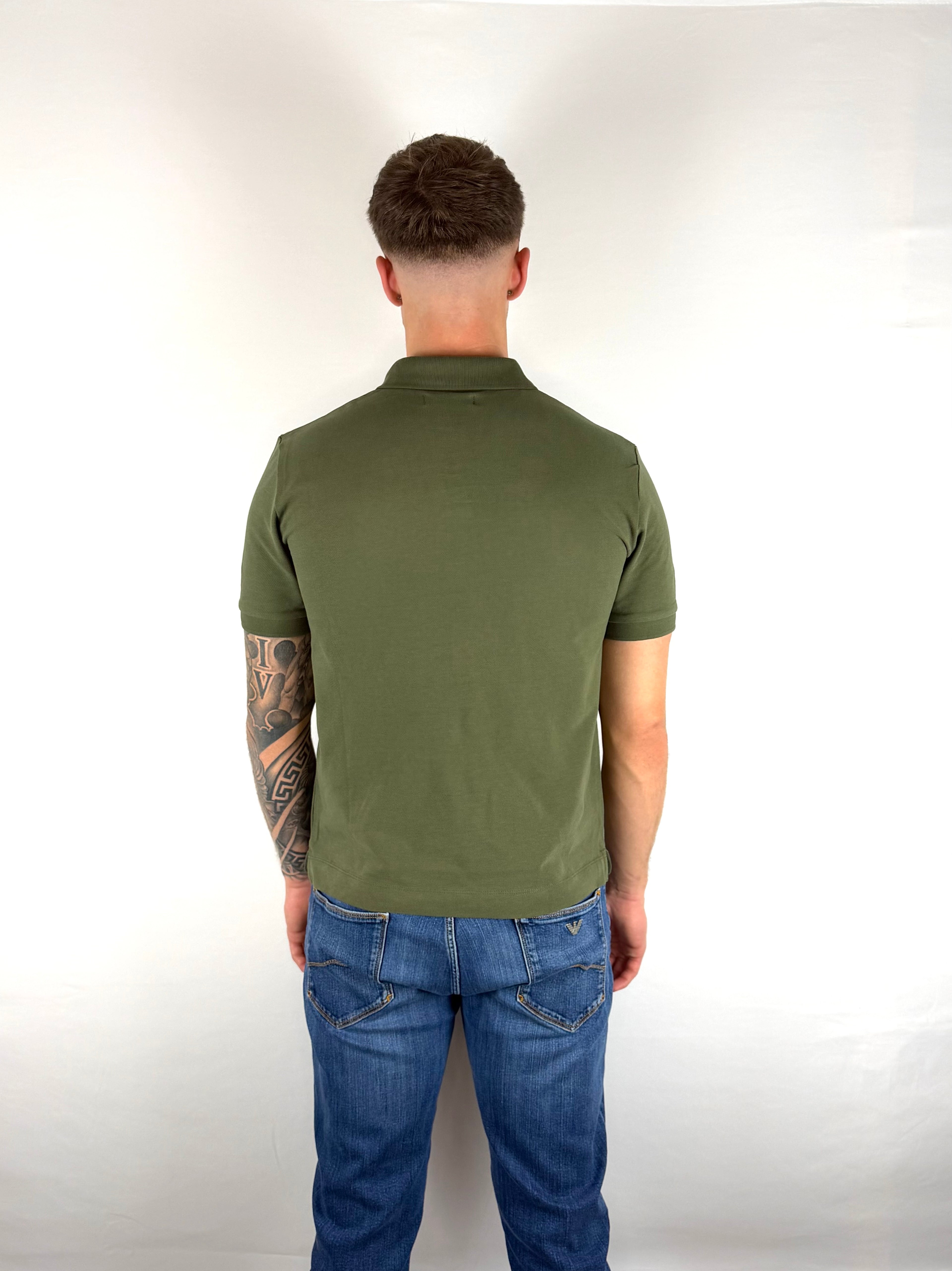 Khaki Embroidered Polo