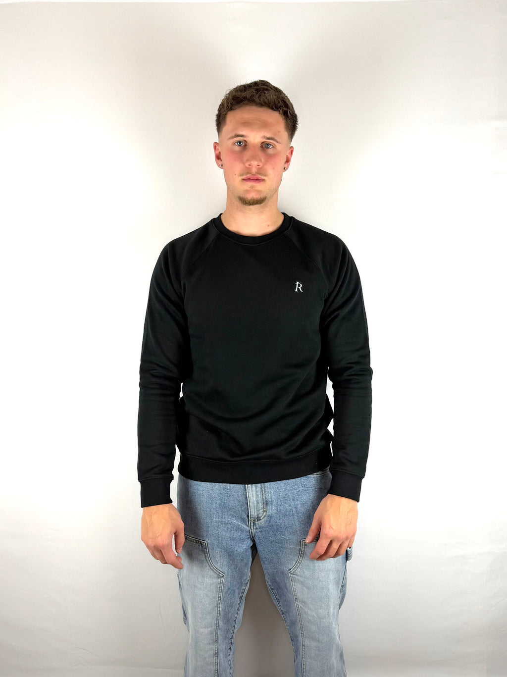 Black Embroidered Sweater