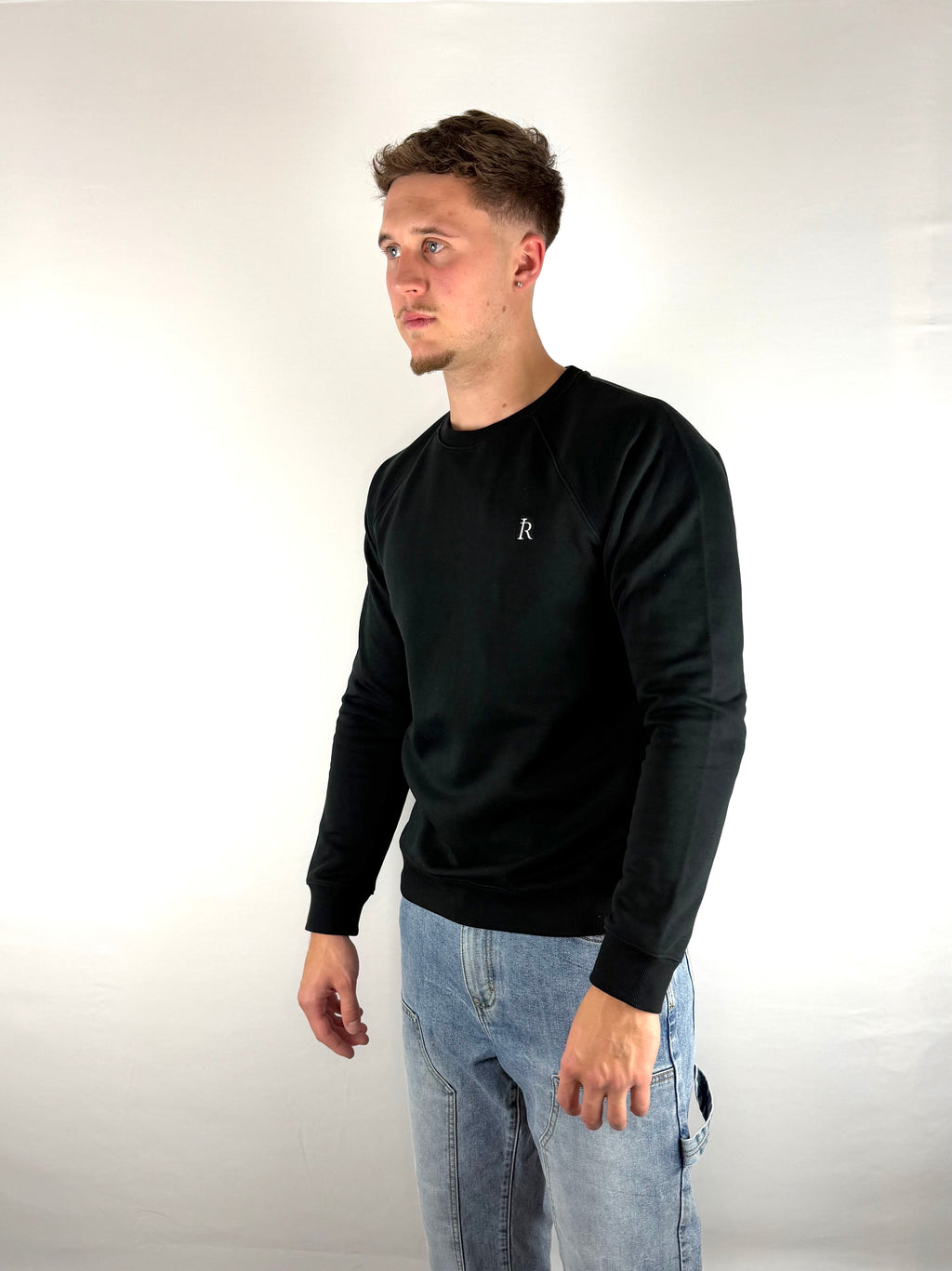 Black Embroidered Sweater