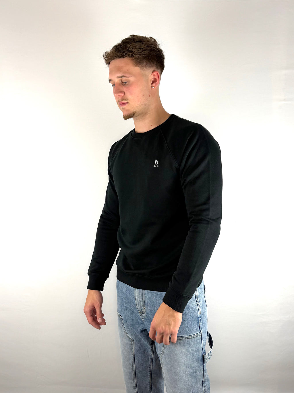 Black Embroidered Sweater