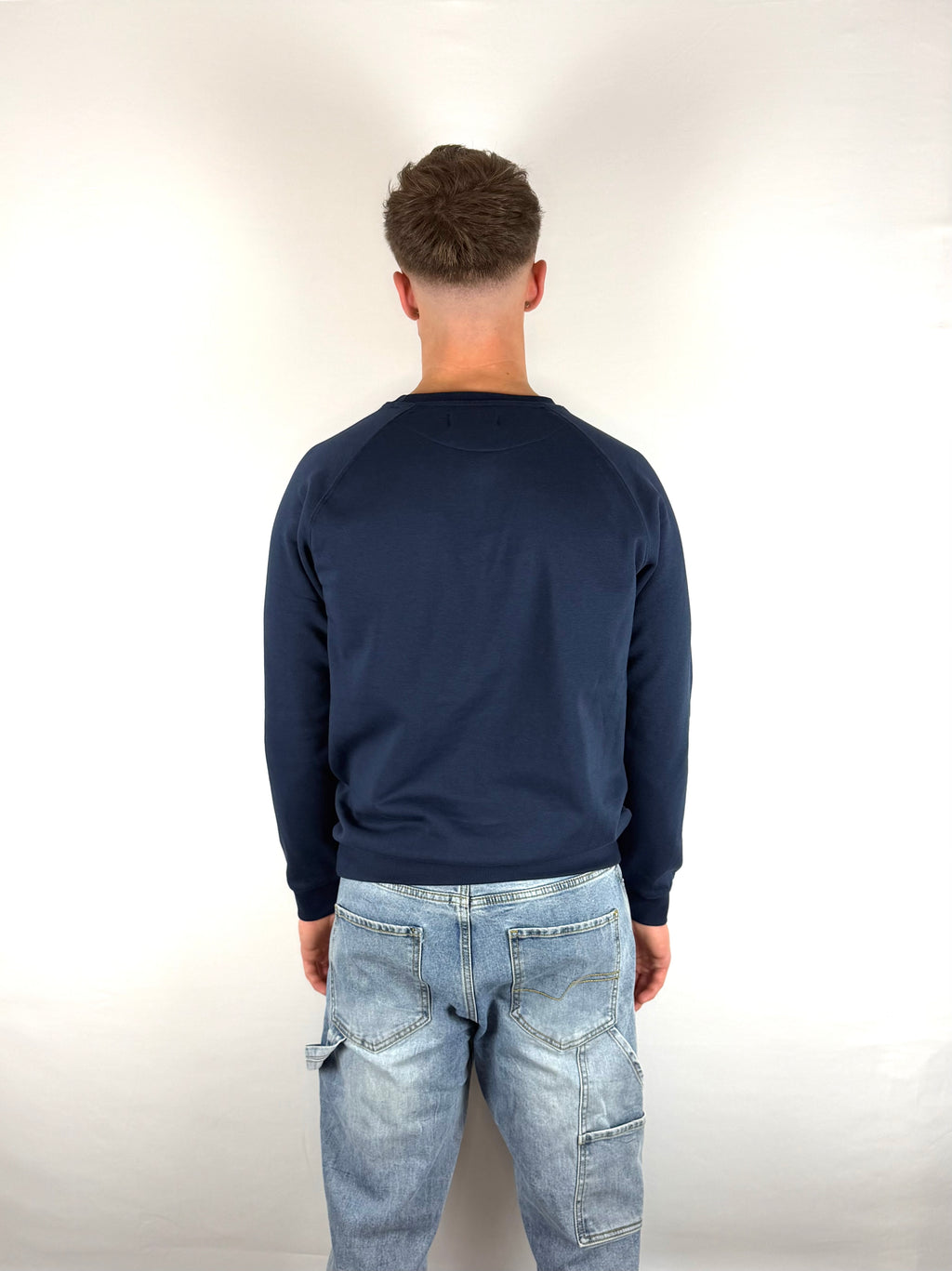 French Navy Embroidered Sweater