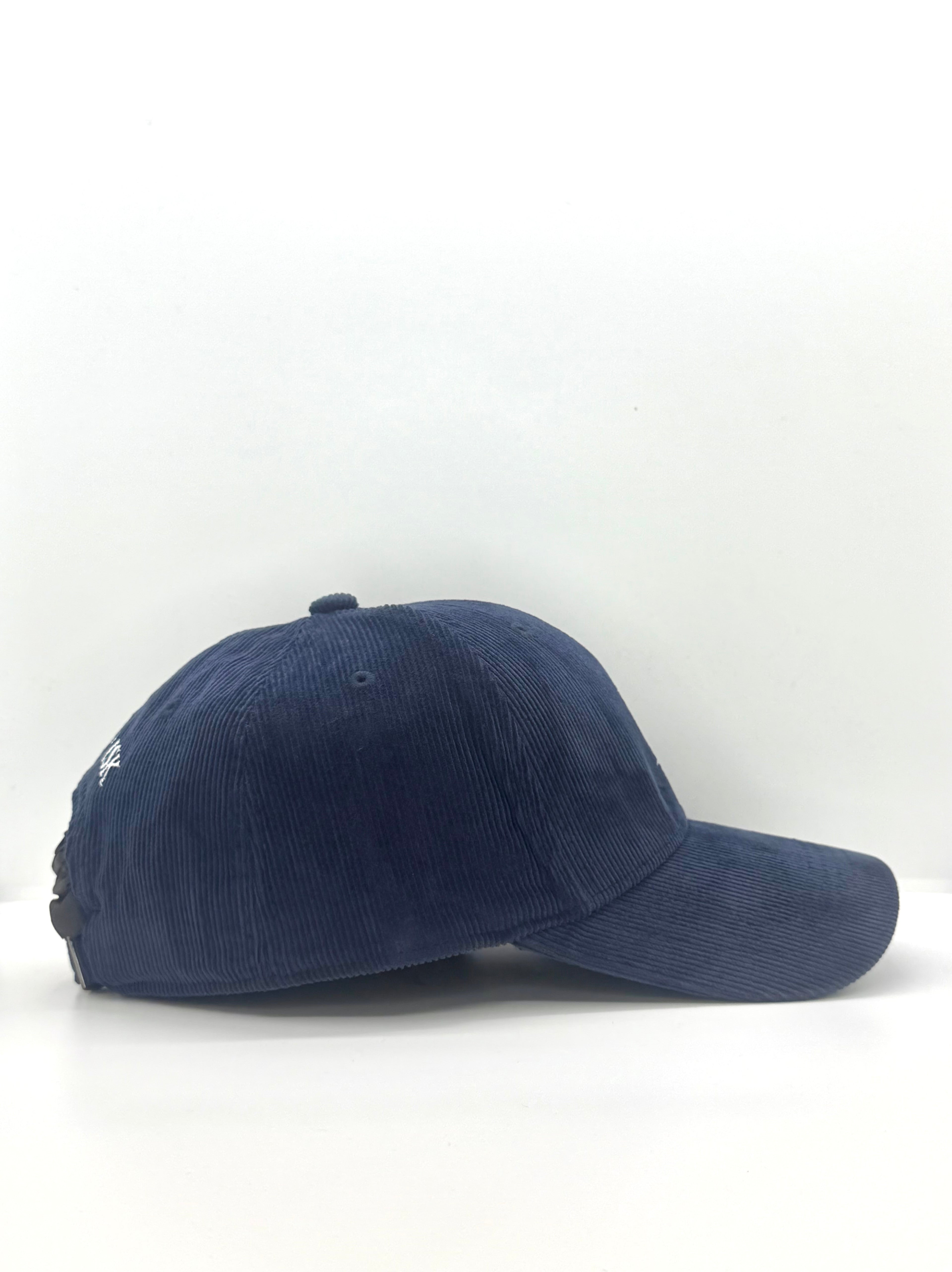 Navy Cord Baseball Cap