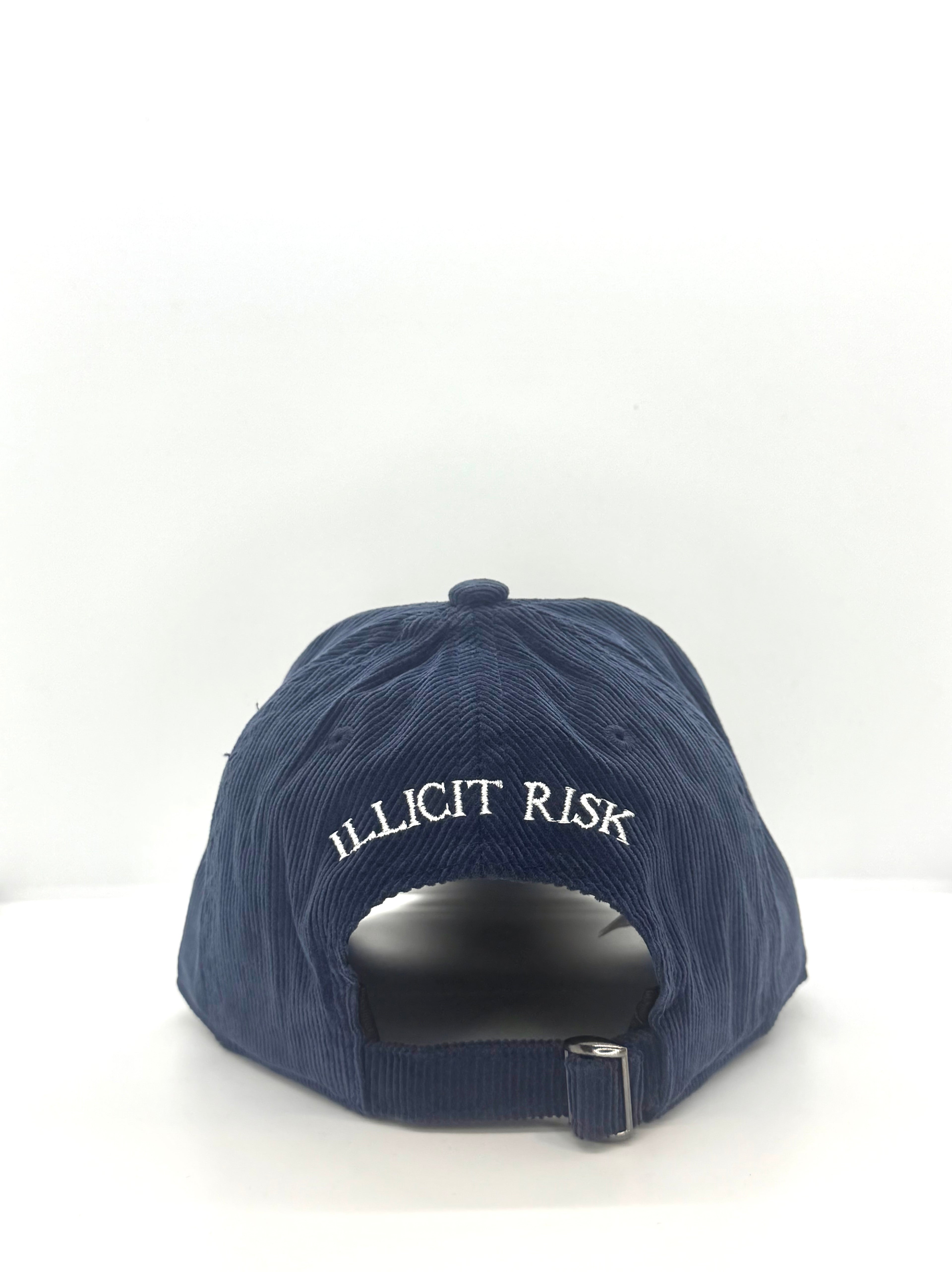 Navy Cord Baseball Cap